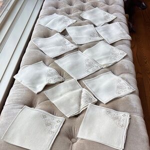 Irish linen luncheon napkins